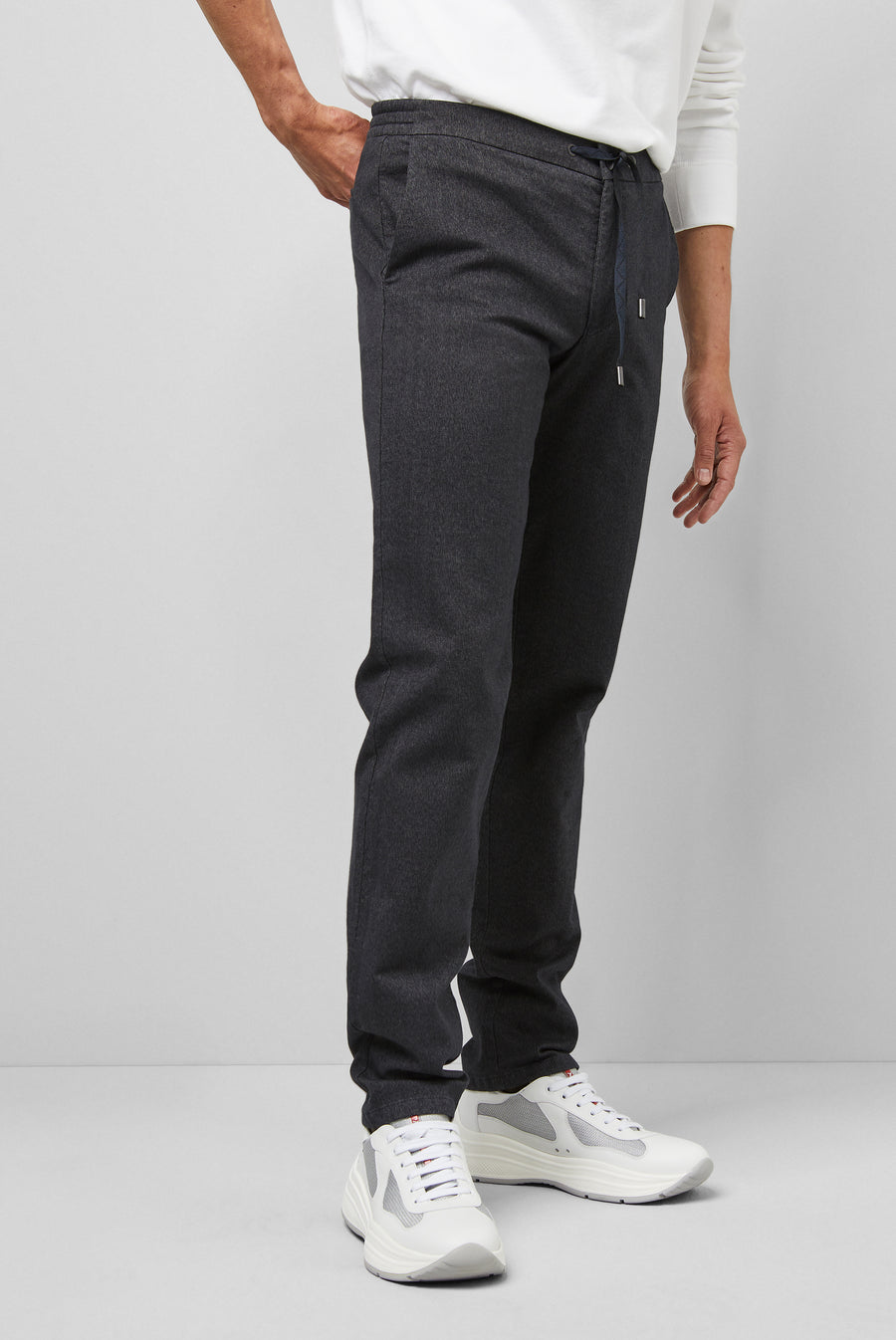 LOOSE 2-6149 JOGGER - WOOLEN LOOK