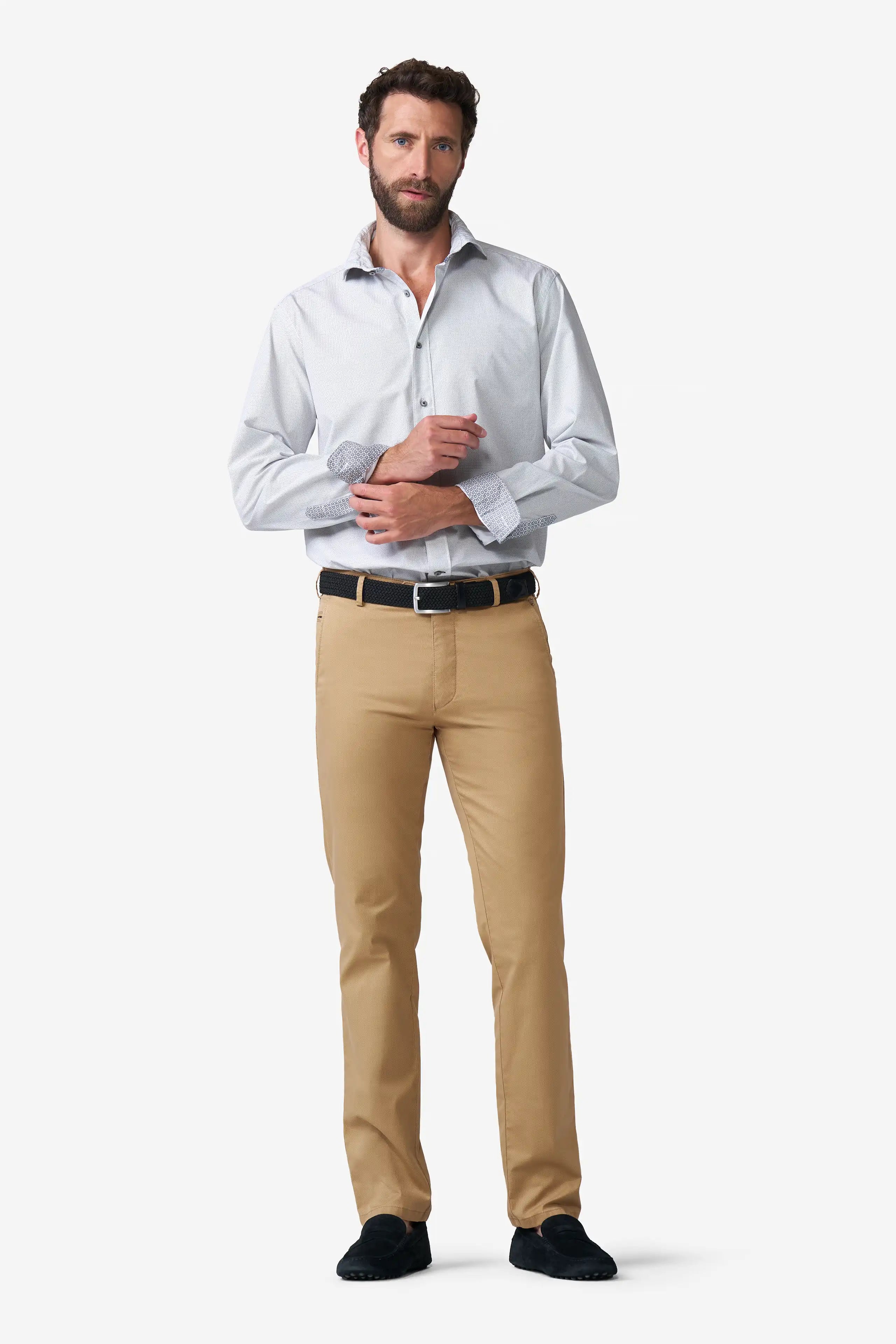 Bonn 1-5075 CHINOS WITH A MICRO PRINT